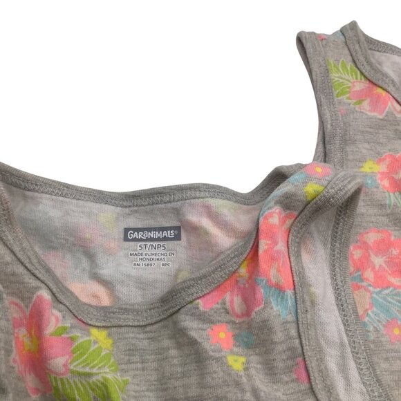 Garanimals Toddler Girls Lot Floral Tank Tops & Shorts 3Pc 5T Shirt & 4T Shorts - Picture 5 of 13
